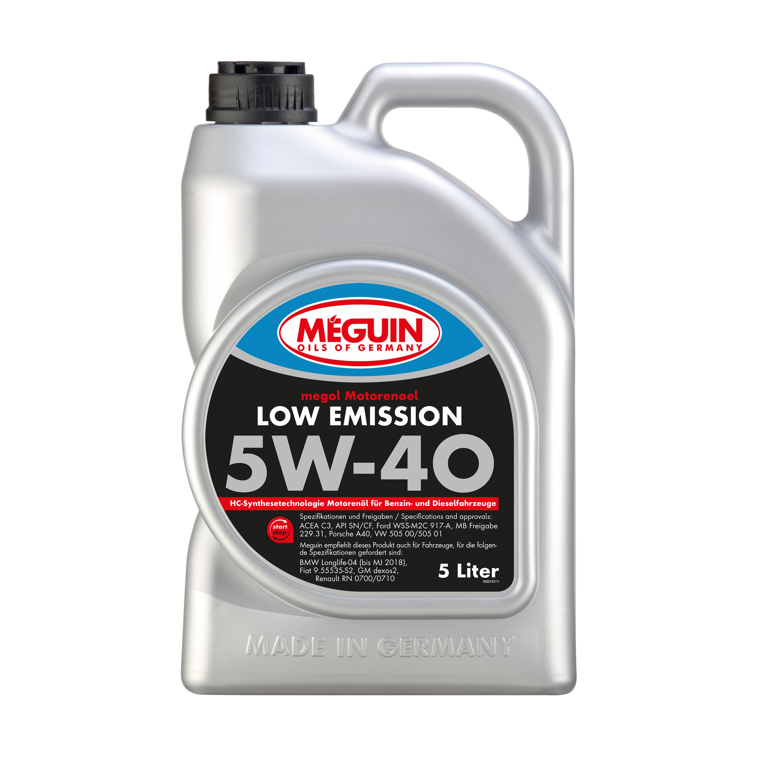 Олива моторна Meguin LOW EMISSION SAE 5W-40 5 л